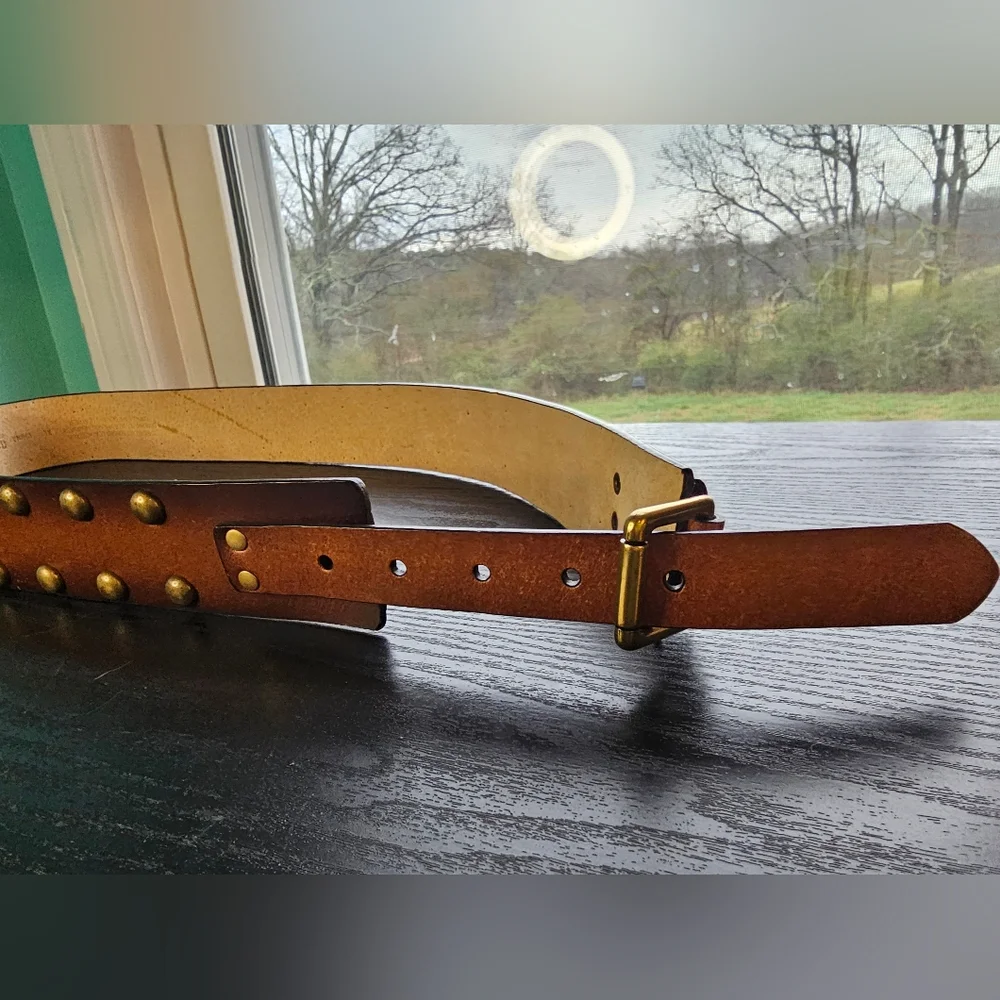 No Boundaries Brown Studded Belt Women's Size XL
